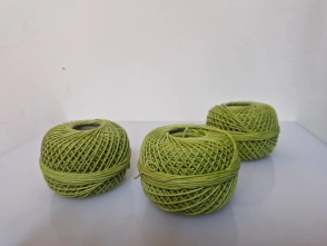 Ovillo hilo ocre / amarillo / verde Pqt x 10 un      