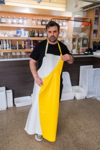 Delantal de cobertura amarillo  90 x 120      