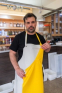 Delantal de cobertura amarillo  90 x 120